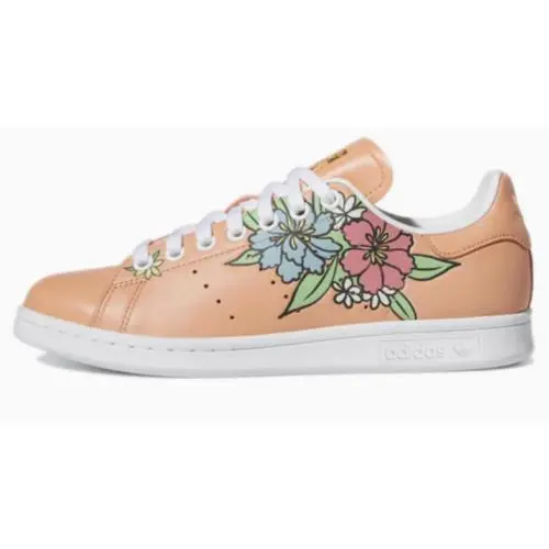 Adidas Stan Smith `ambient Blush Floral` Peach/white GV7895 Women`s Size 8 - Peach