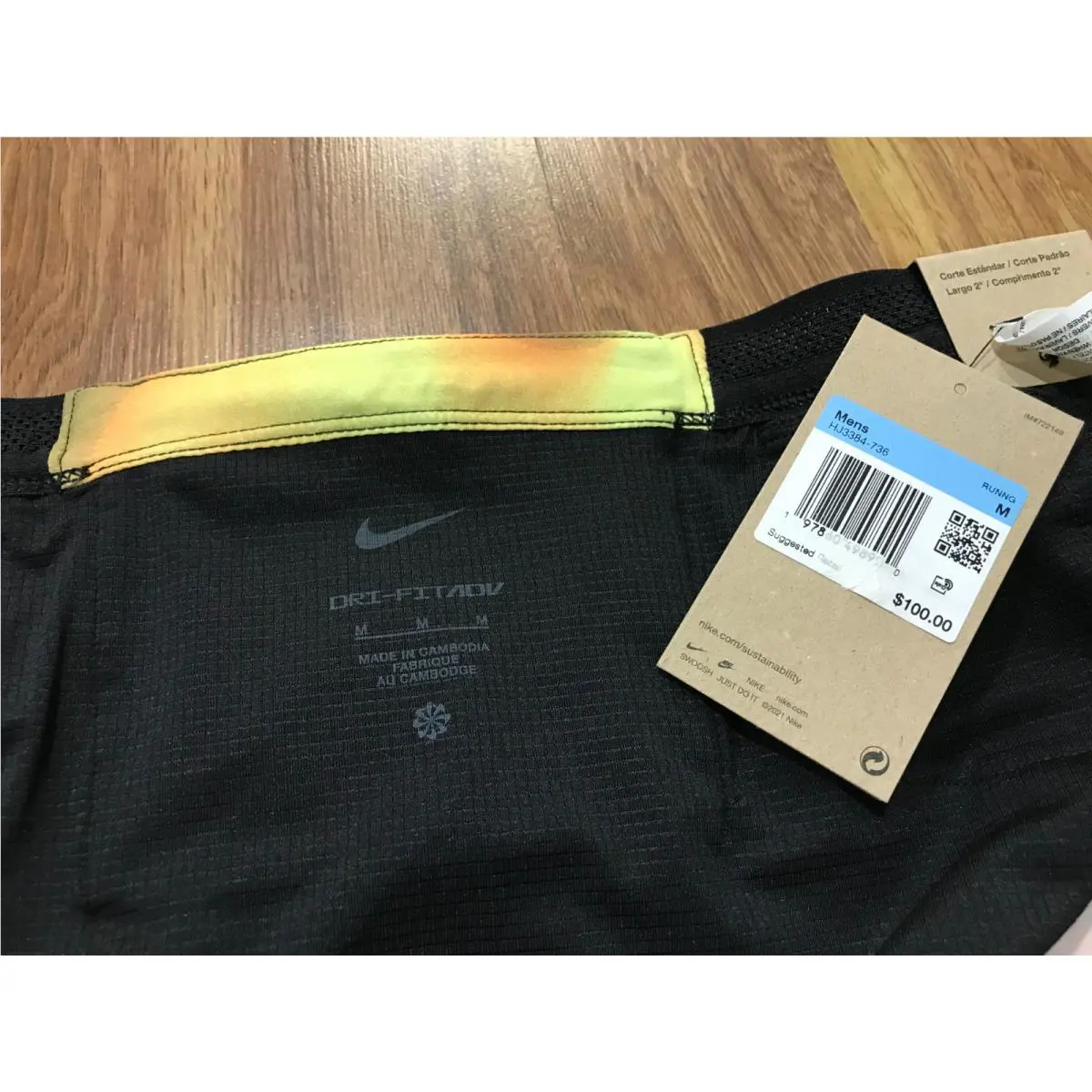 Nike clothing - HJ3384-736 - HJ3384-736 - Light Lemon Twist/Light Crimson/Black/Black 9