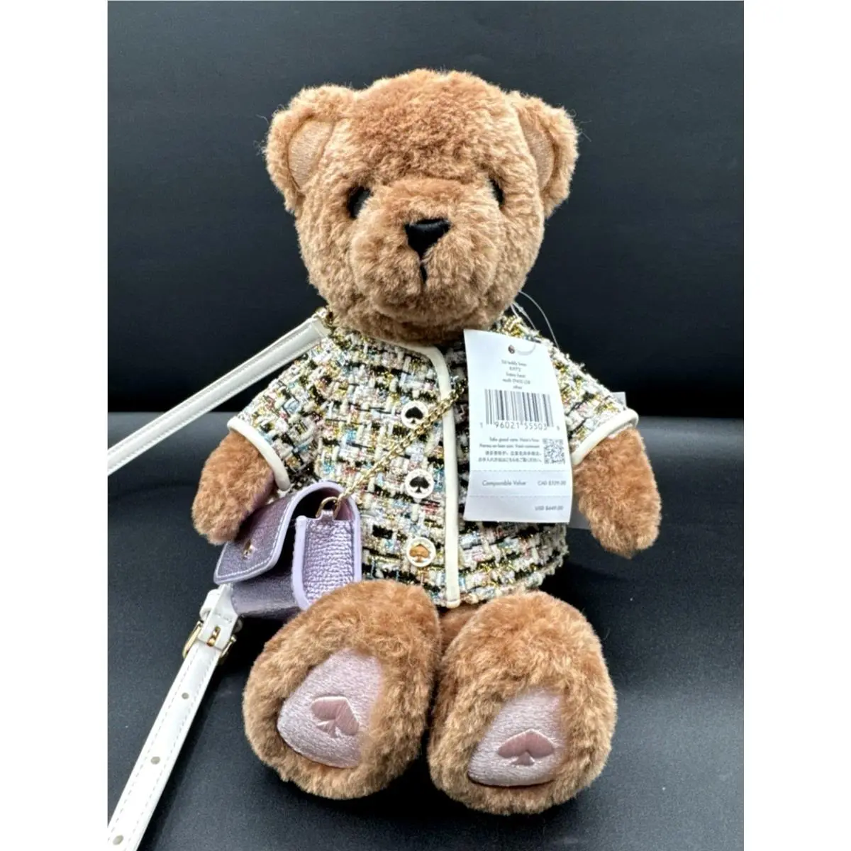Kate Spade Oh What Fun 3D Teddy Bear Crossbody Multi KI972 New