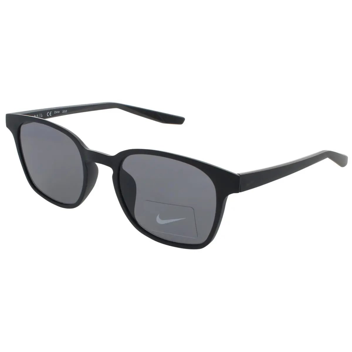 Nike Session CT8129 010 Sunglasses Matte Black Frame Dark Grey Lenses 51 mm - Frame: Black, Lens: Gray