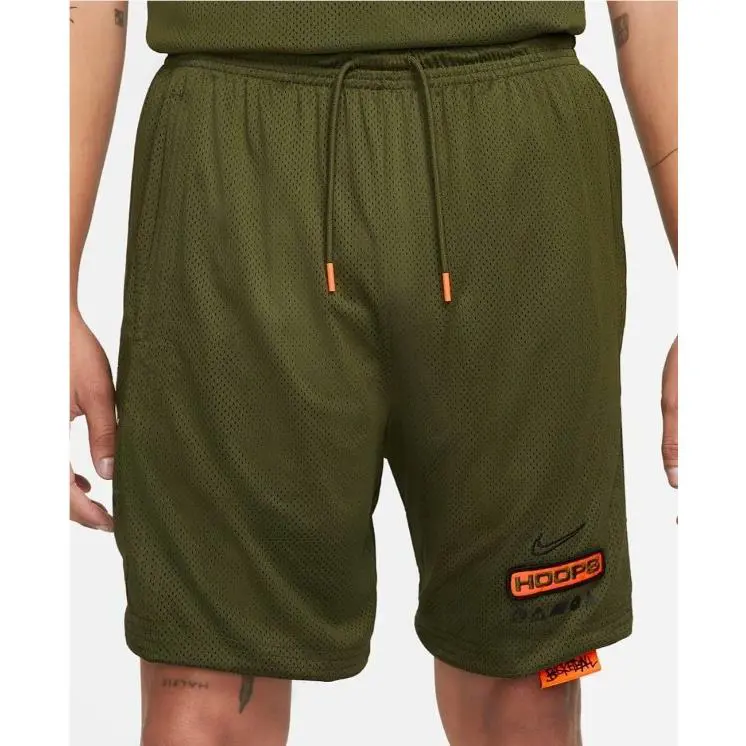 Nike clothing - Nike Dri-Fit Force Hoops Mesh Basketball Shorts - DH6723-355 - Rough Green (UPC: 195245105402) 0