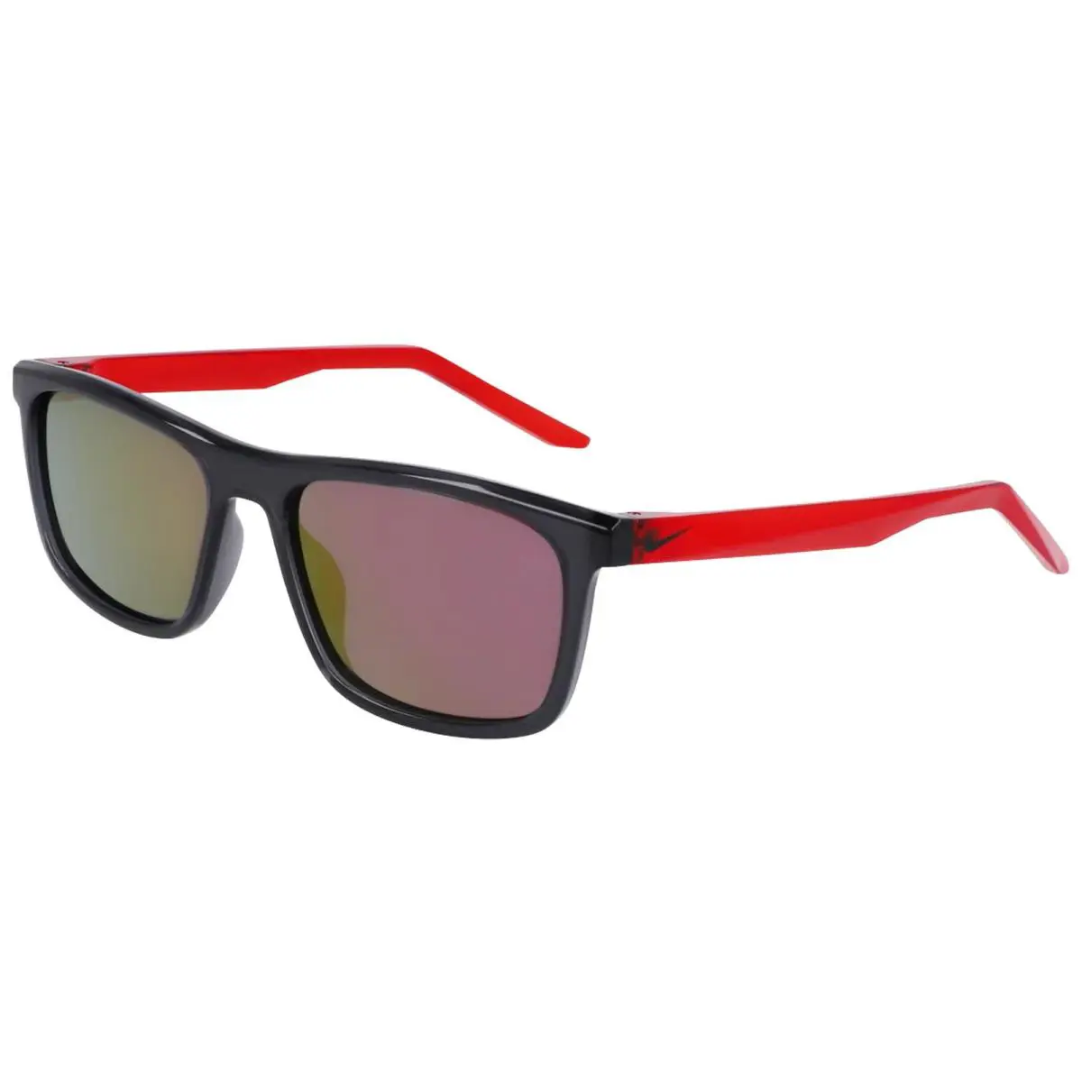 Nike Embar Polarized Anthracite Rectangle Sunglasses w/ Mirror Lens NKFV2409-060 - Frame: Anthracite, Lens: Red