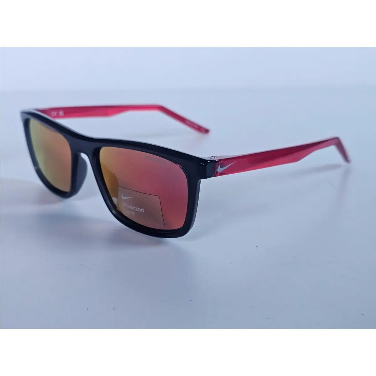 Nike Embar Polarized Sunglasses Anthracite Red Mirror Lens FV2409-060 56-17-140 - Frame: Anthracite, Lens: Red