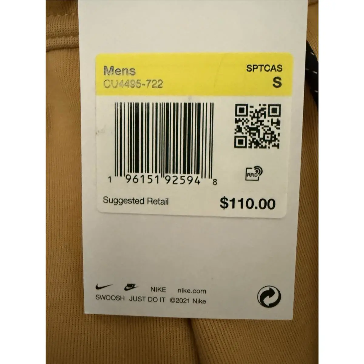 Nike clothing - Gold 2