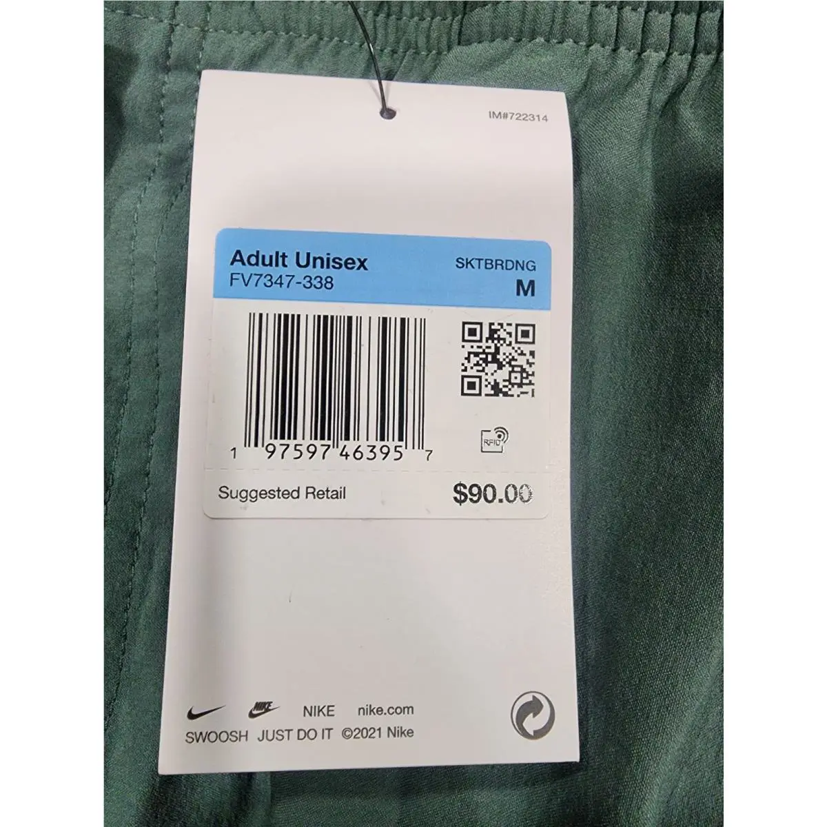 Nike clothing - Nike SB Kearny - Kearny - FV7347-010 FV7347338 - Green (UPC: 0197597450155) 9