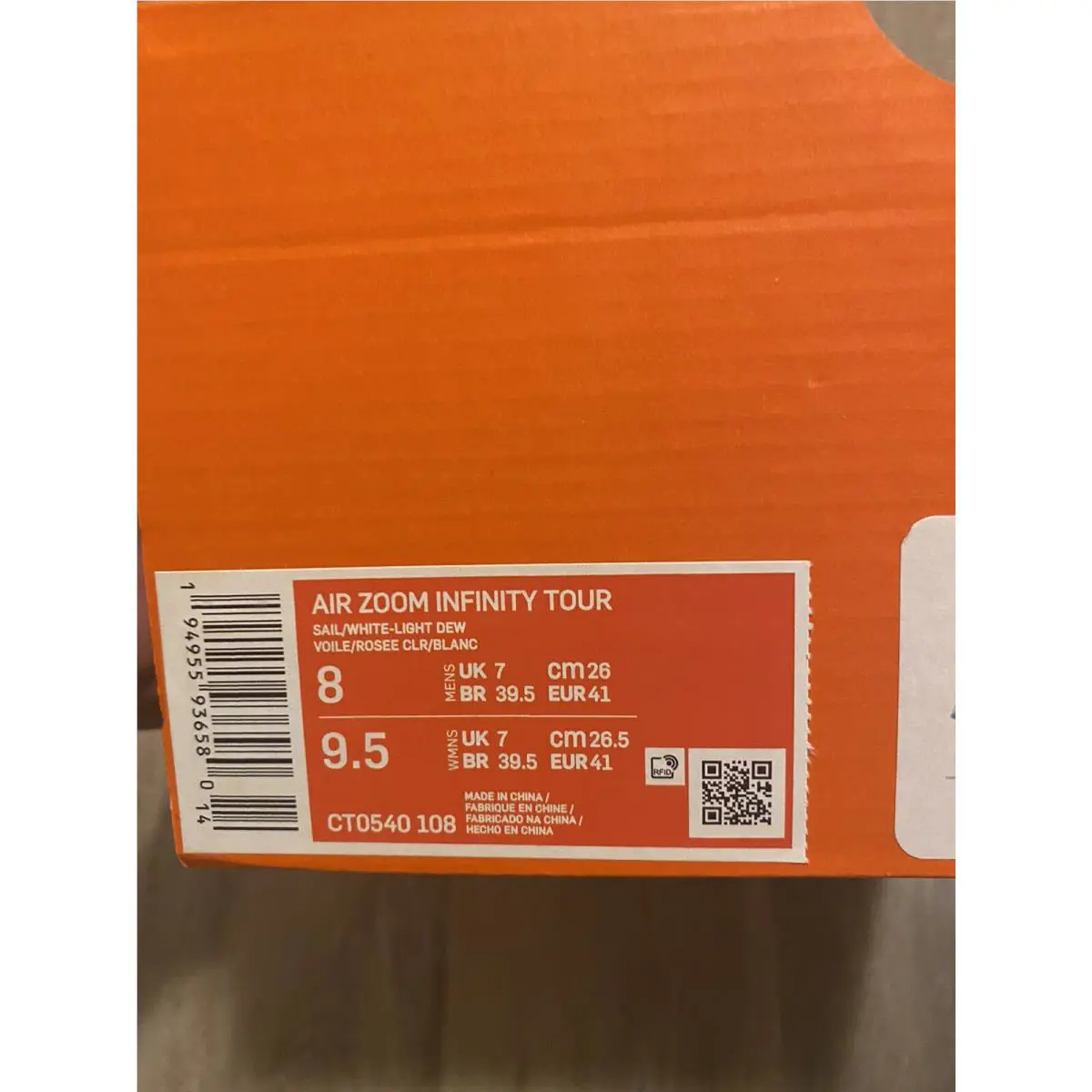Nike shoes - Nike Air Zoom Infinity Tour - CT0540-108 - Sail White-Light Dew (UPC: 194955936580) 10