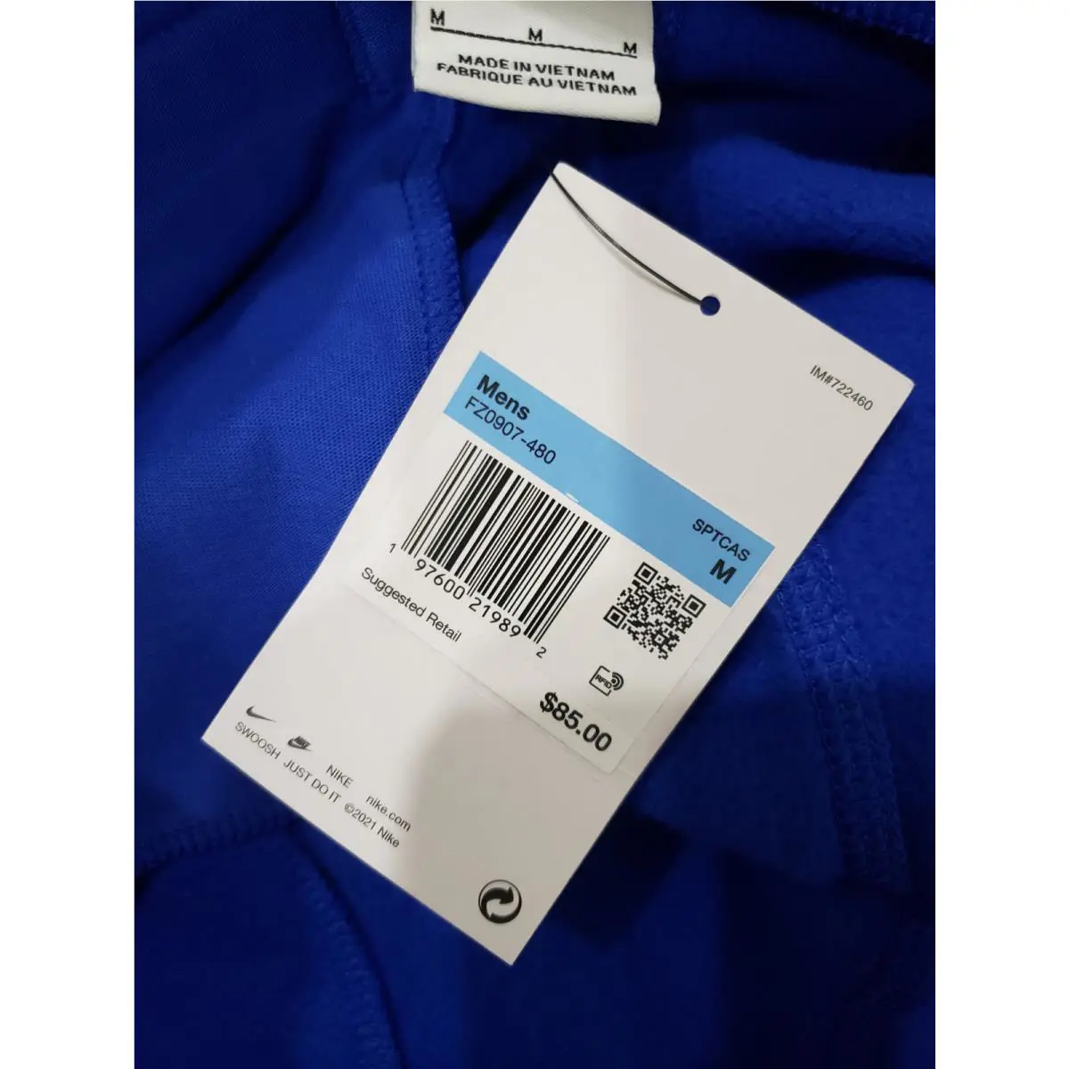 Nike clothing - FZ0907480 - FZ0907480 - Game Royal/Game Royal/Sail (UPC: 197600219892) 5