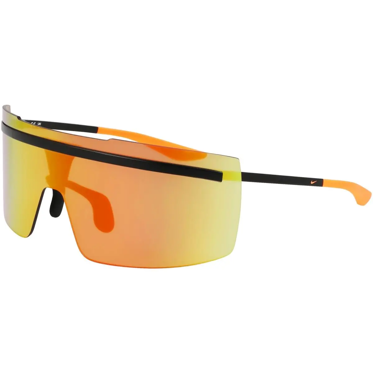 Nike Echo Shield 24 E Matte Black Rimless Sports Shield Sunglasses - EV24028 008