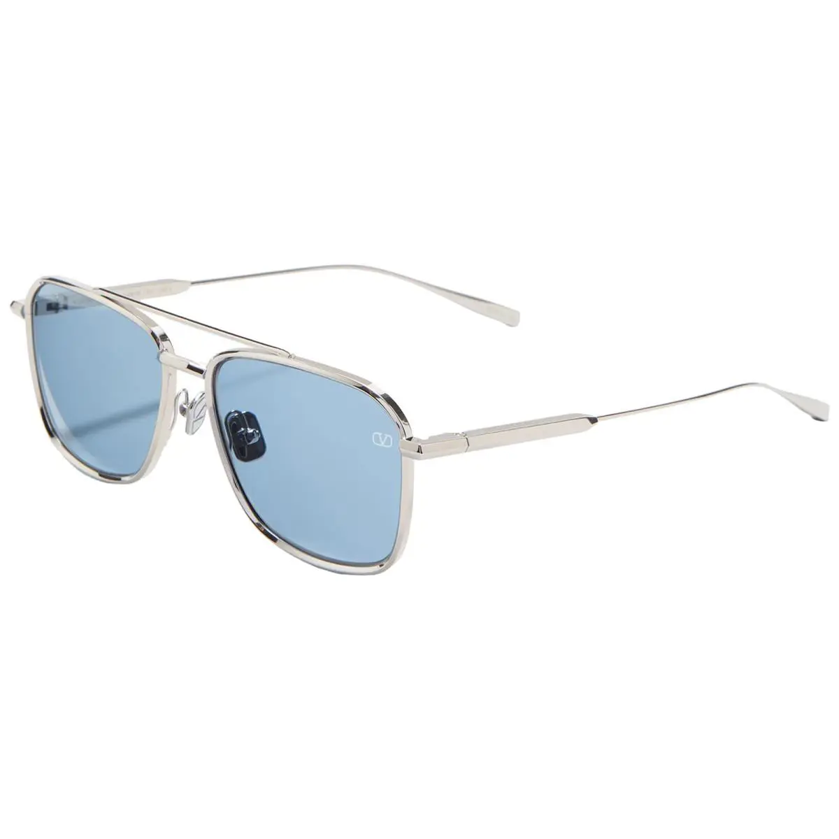 Valentino V-lstory II Titanium Square Aviator Sunglasses - VLS-168B-55 - Japan