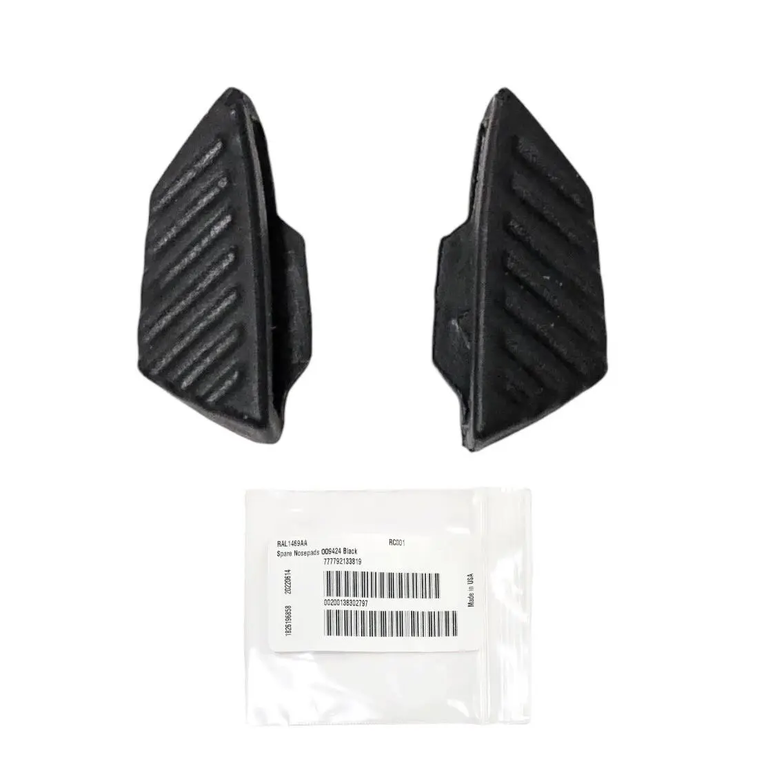 Mercenary OO9424 Black Rubber Replacement Nose Pads Regular Fit by Oakley