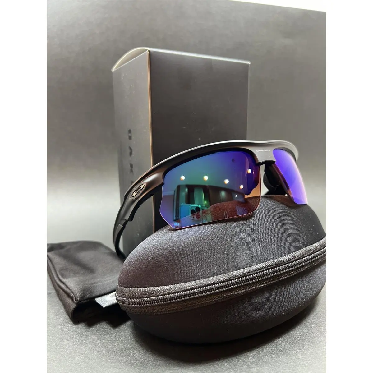 Oakley Bisphaera OO9400-0668 Matte Black Prizm Golf Sunglasses Case Cloth