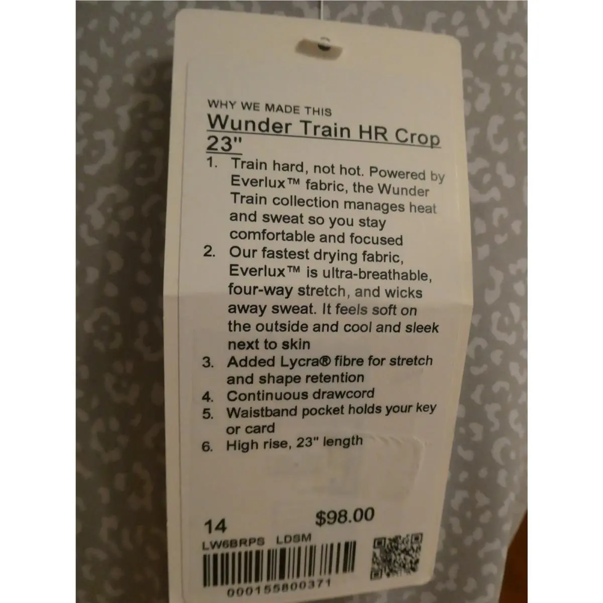 Lululemon clothing - Gray/Black 10