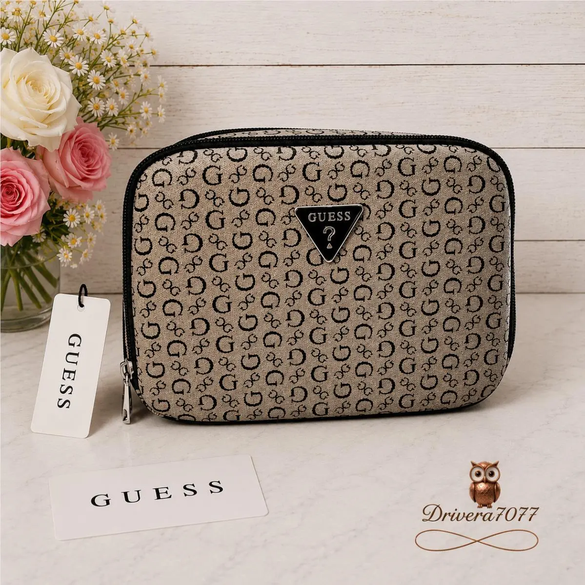 Junction Medium Travel Makeup Bag Cosmetic Pouch Portable JCS200965 by Guess