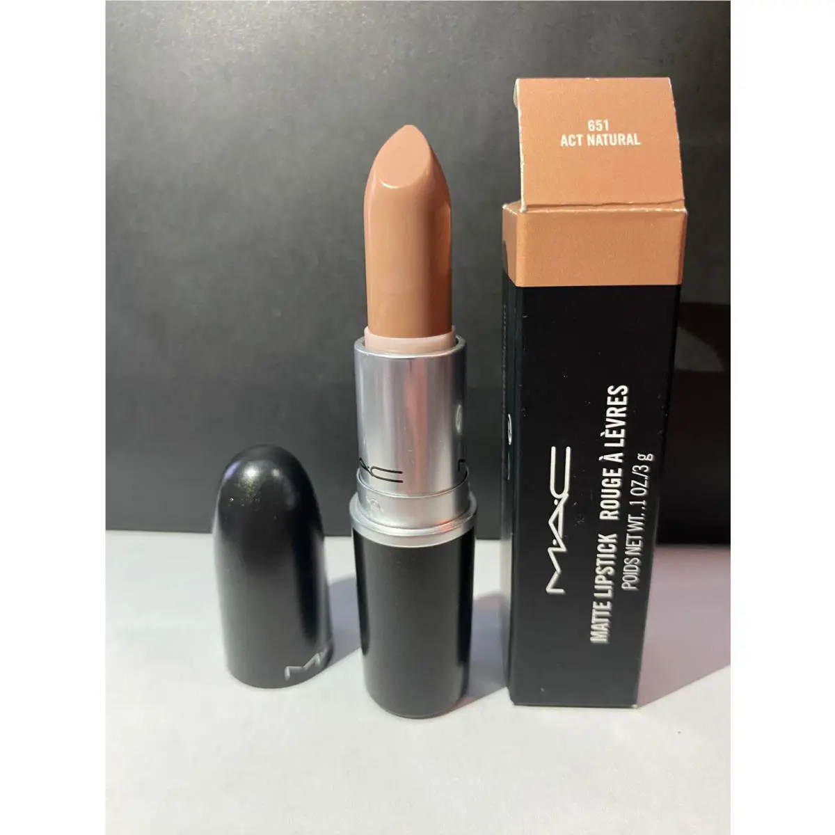Mac Matte Lipstick Act Natural 651 - Full Size 3 g / 0.1 Oz. A19/A69