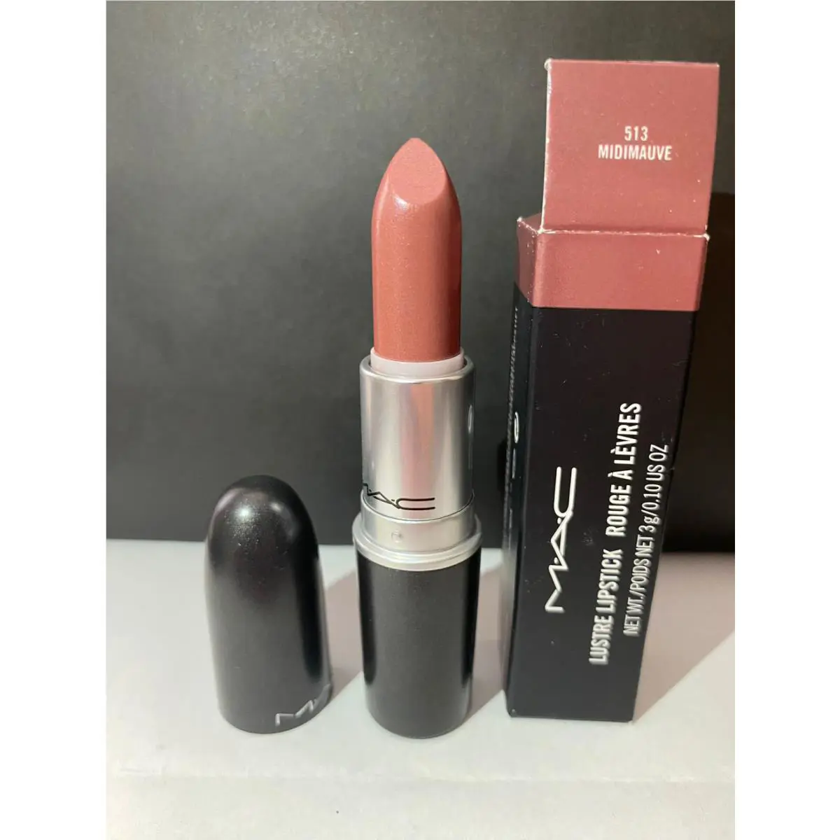 Mac Lustre Lipstick Midimauve 513 Full Size AC9