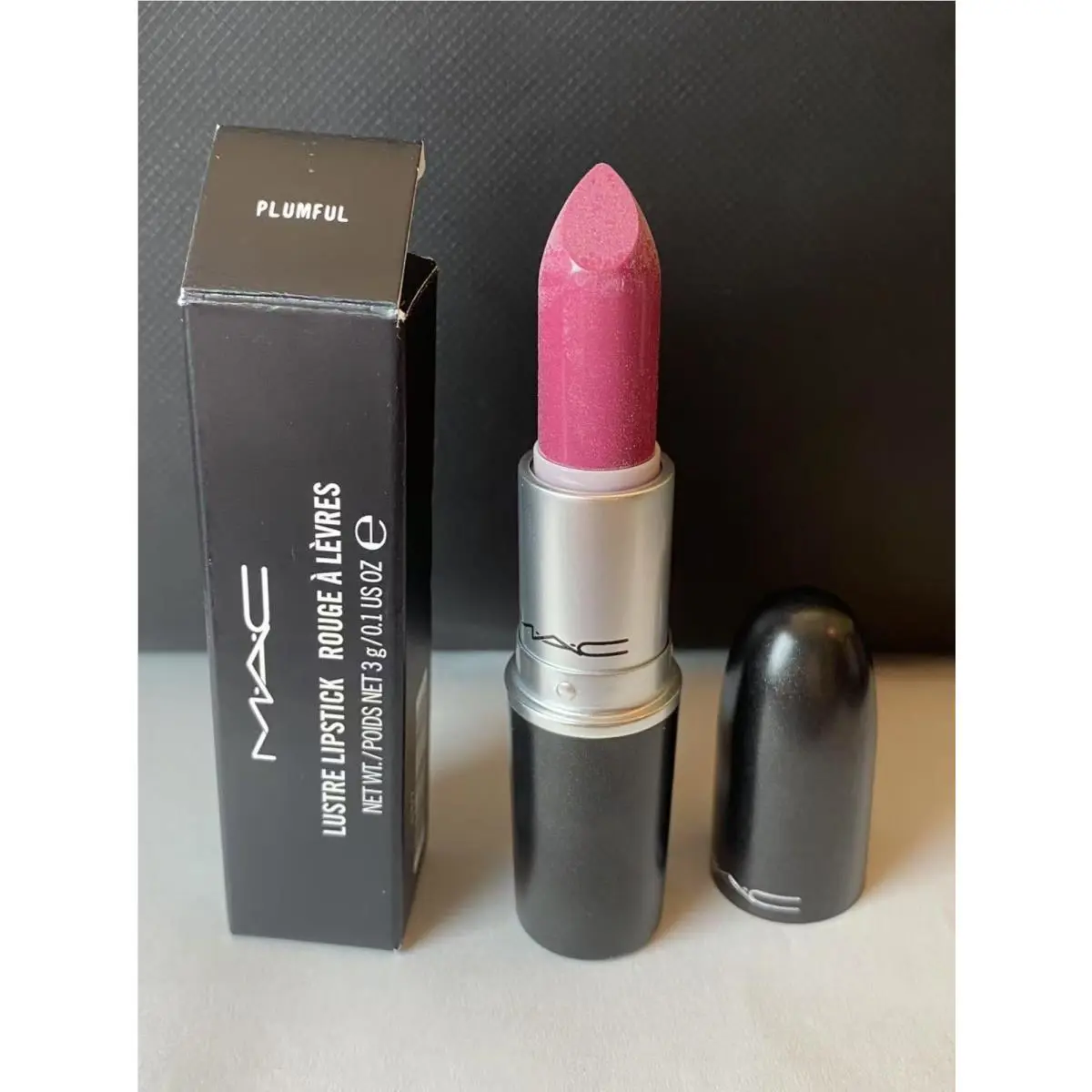 Mac Lustre Lipstick 516 Plumful Rare Wax Bloom Read