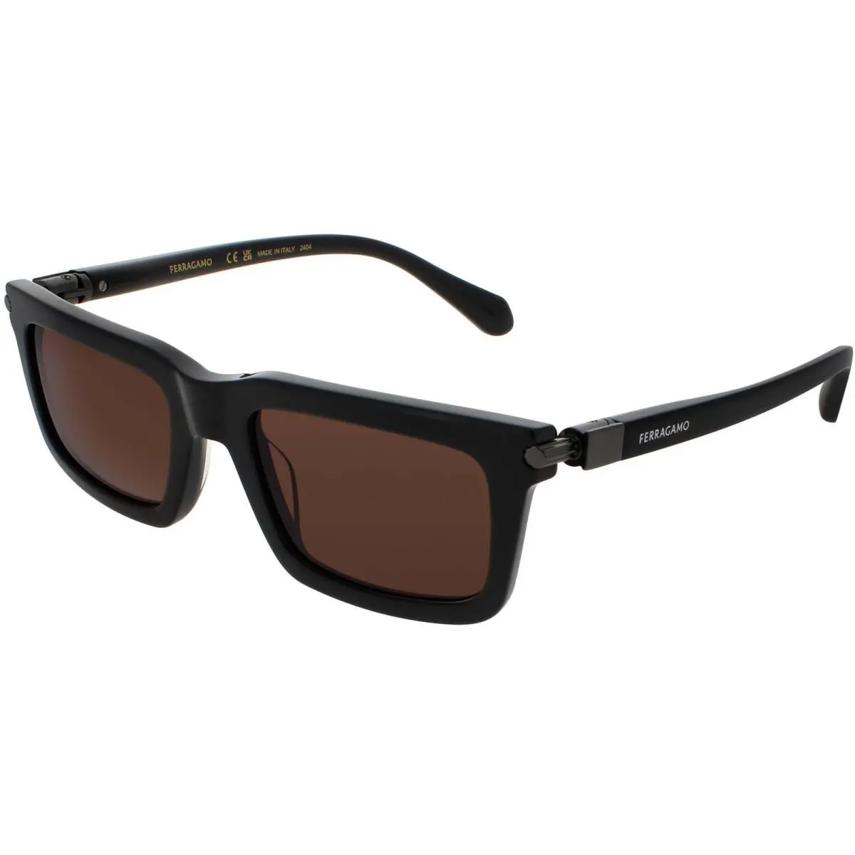 Salvatore Ferragamo Men`s Sunglasses Dark Brown Full Rim Frame SF2015S 210