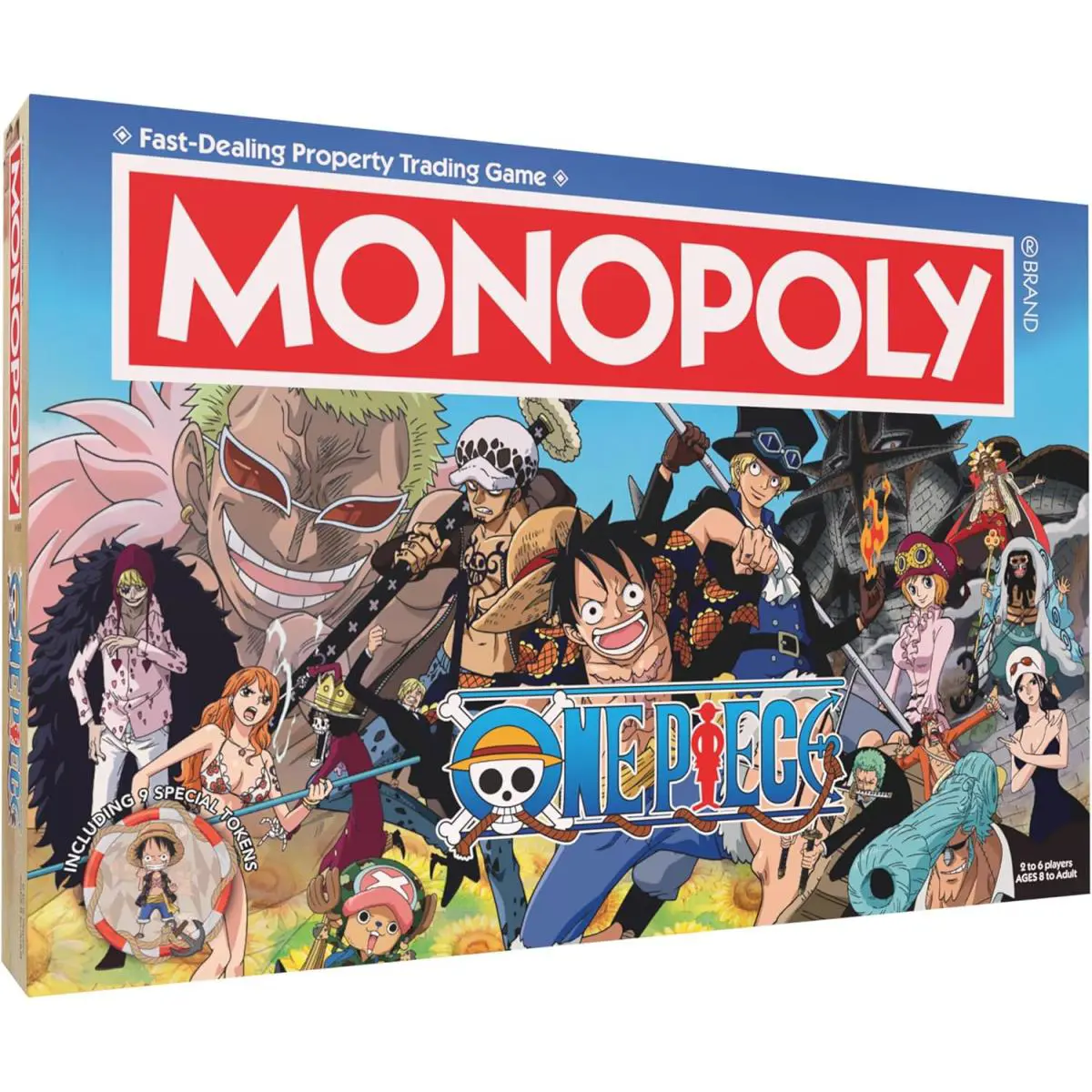 Monopoly One Piece Edition Board Game The Manga Anime Series 9 Miniature Token
