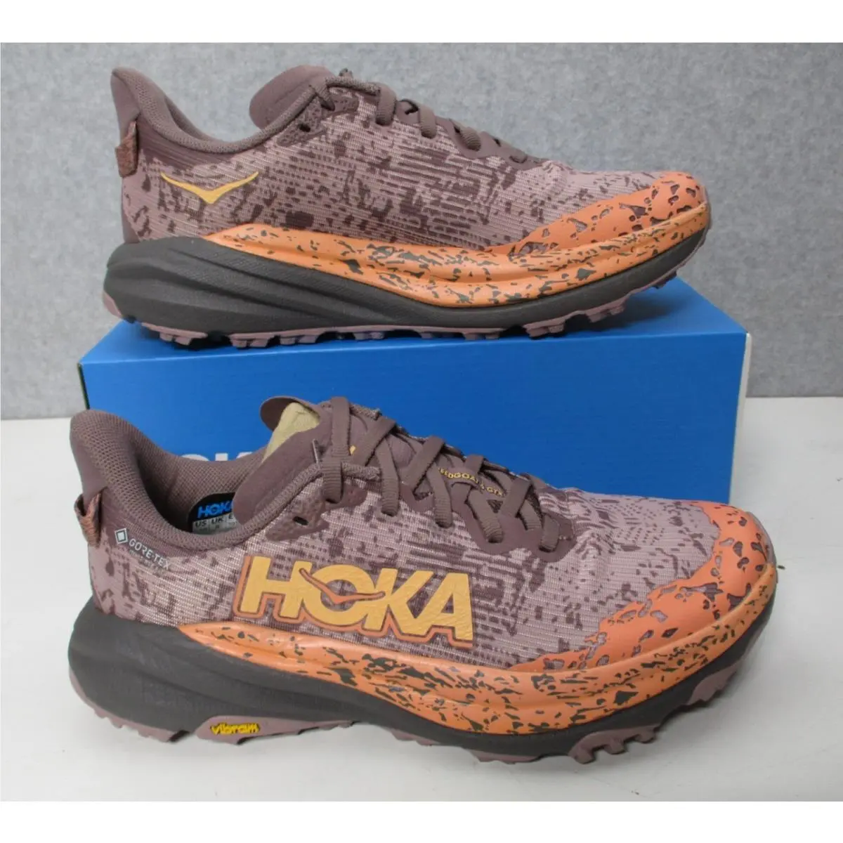 Hoka One One Speedgoat 6 Gtx Trail Running Shoes Womens Sz 7.5 B - Purple