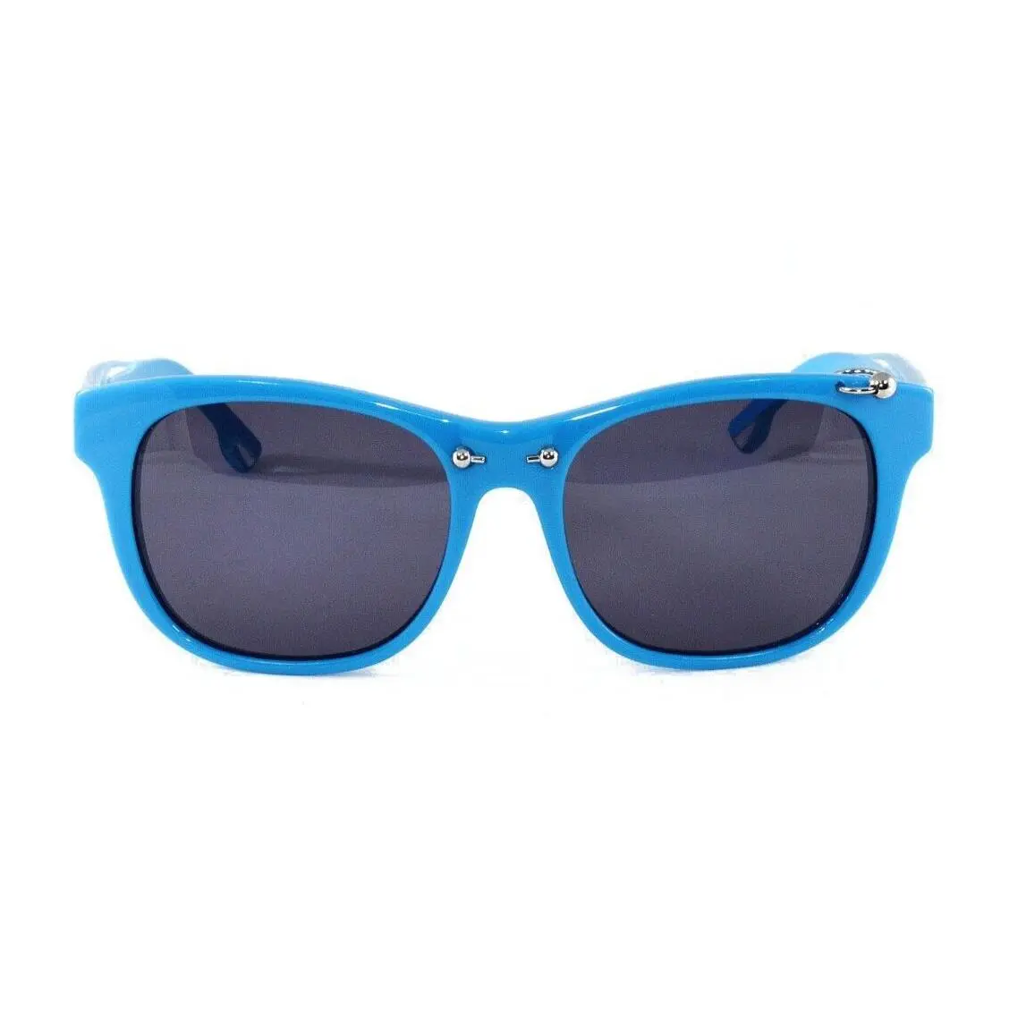 Diesel DL0048 87A Square Blue Solid Grey Lens 53mm Men`s Sunglasses