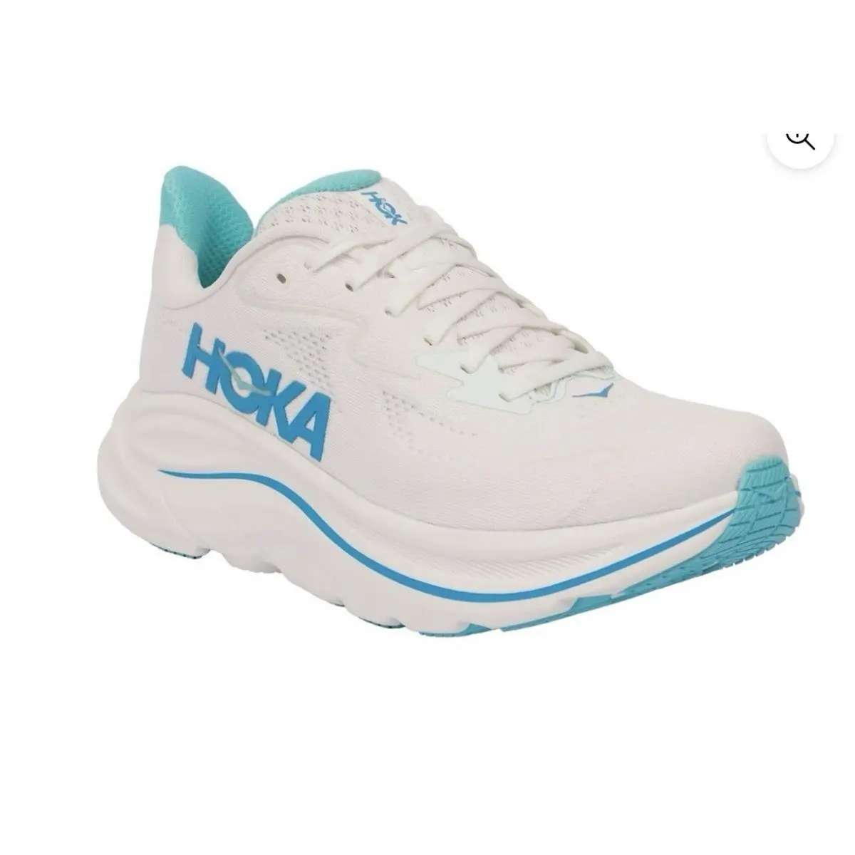Hoka Men’s Clifton 10 Shoes Size 10.5 D White Skyward Blue - White Skyward Blue