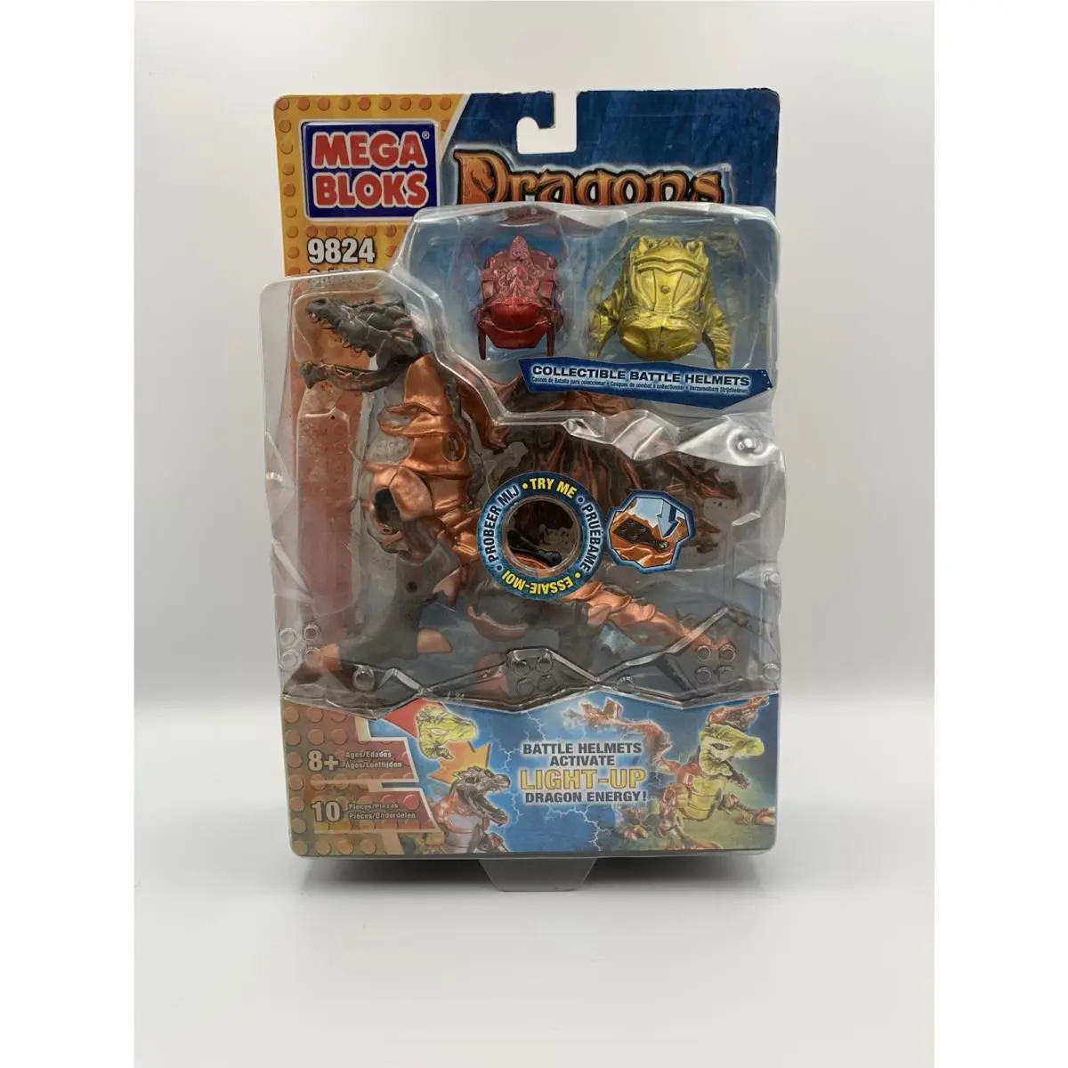 Mega Bloks Dragons 9824 Solaris Dragon with Light-up Dragon Energy