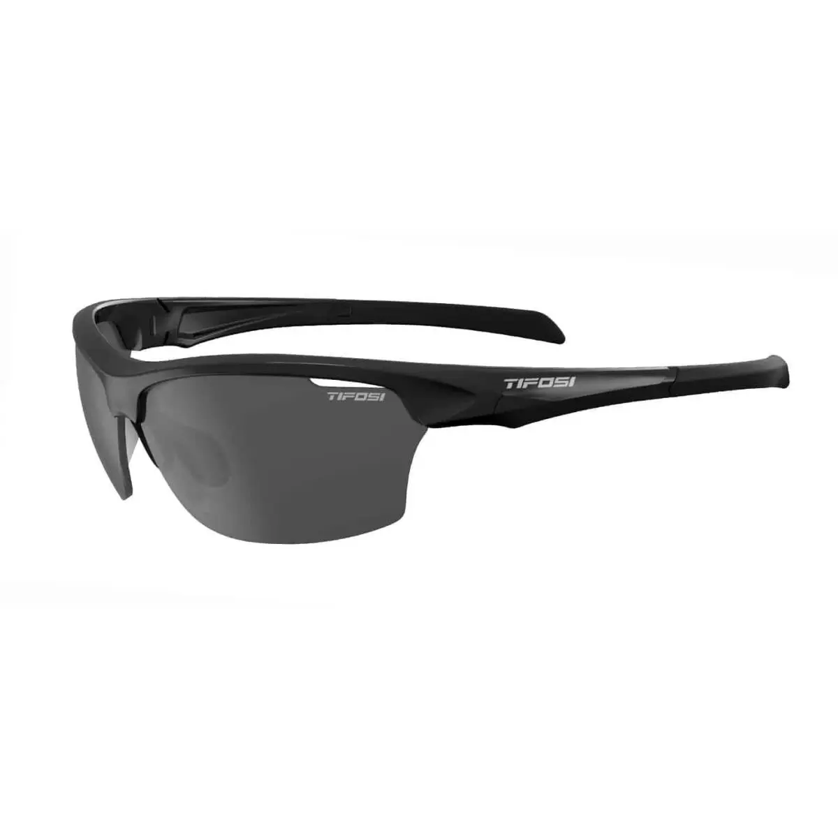 Tifosi Intense Sunglasses Gloss S-l Black W/smoke Lens Silver Mirror