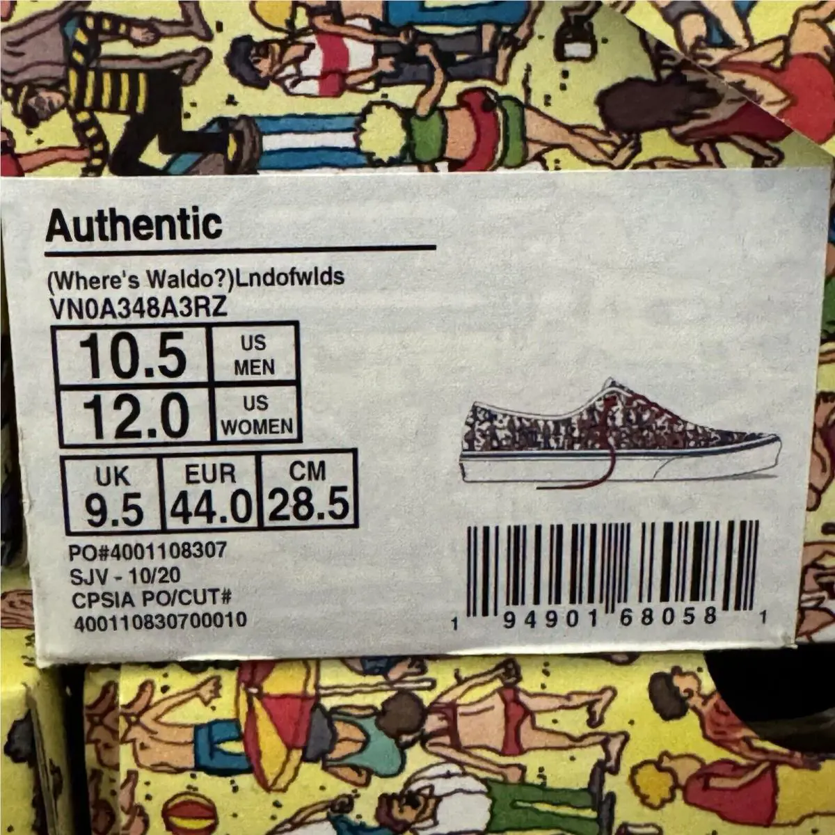 Vans shoes - Where’s Waldo? - VNOA4BV41UF - Multicolor (UPC: 194901680680) 10