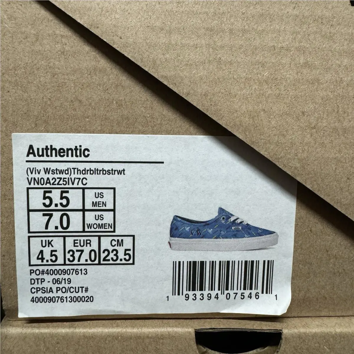 Vans shoes - VNOA2Z5IV7C - VNOA2Z5IV7C - Blue (UPC: 0193394075362) 10