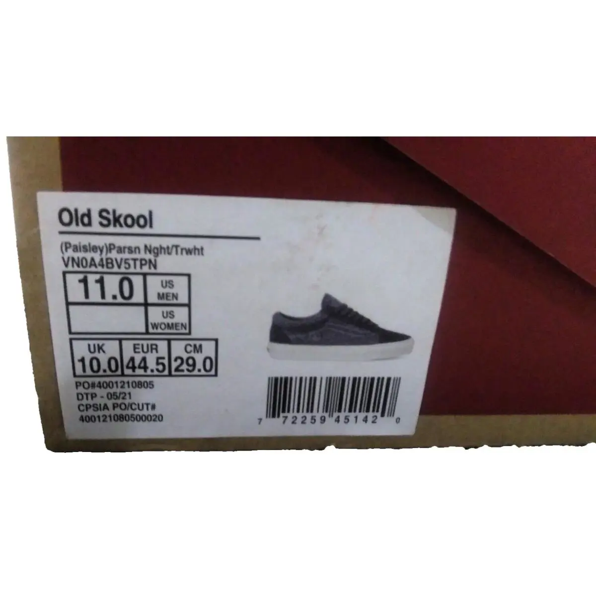 Vans shoes - VANS Old Skool - Old Skool - VN0A4BV5TPN - Blue (UPC: 0772259451420) 5