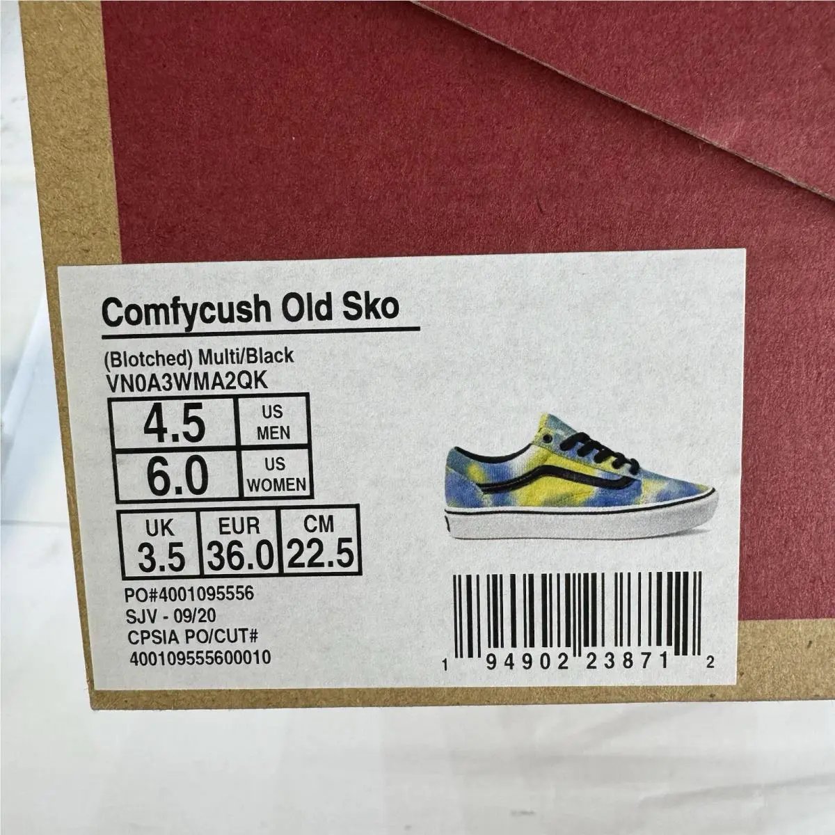 Vans shoes - VANS ComfyCush - ComfyCush - VNOA3WMA2QK - Multicolor (UPC: 0194902238712) 8