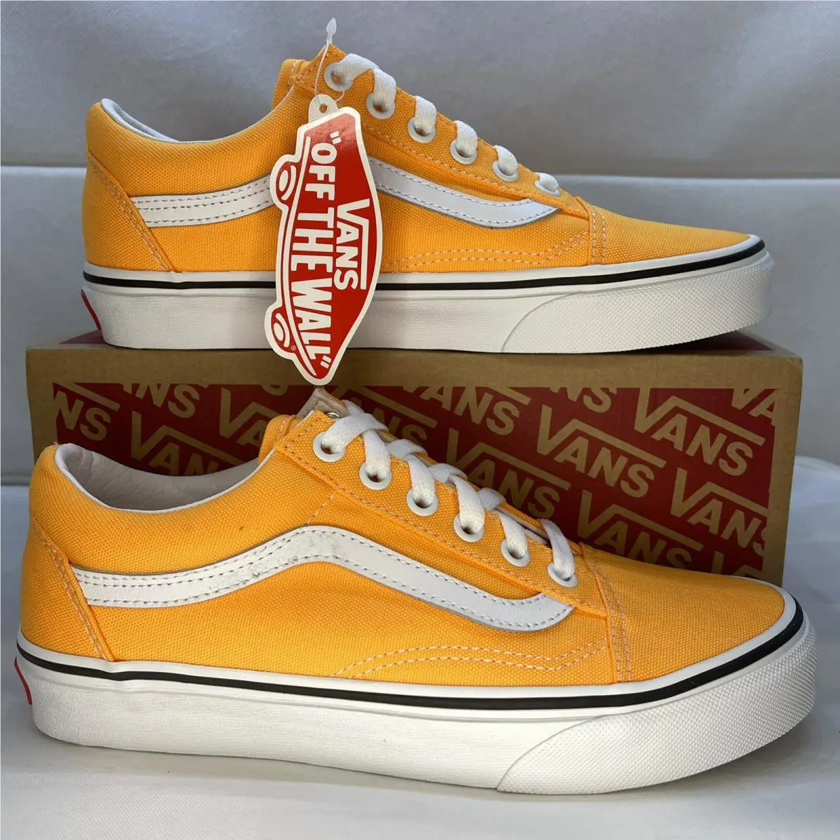 Vans shoes - VANS Off The Wall - Off The Wall - VN0A4U3BWT4 - Orange, Manufacturer: Neon Blazing Orange / True White 3
