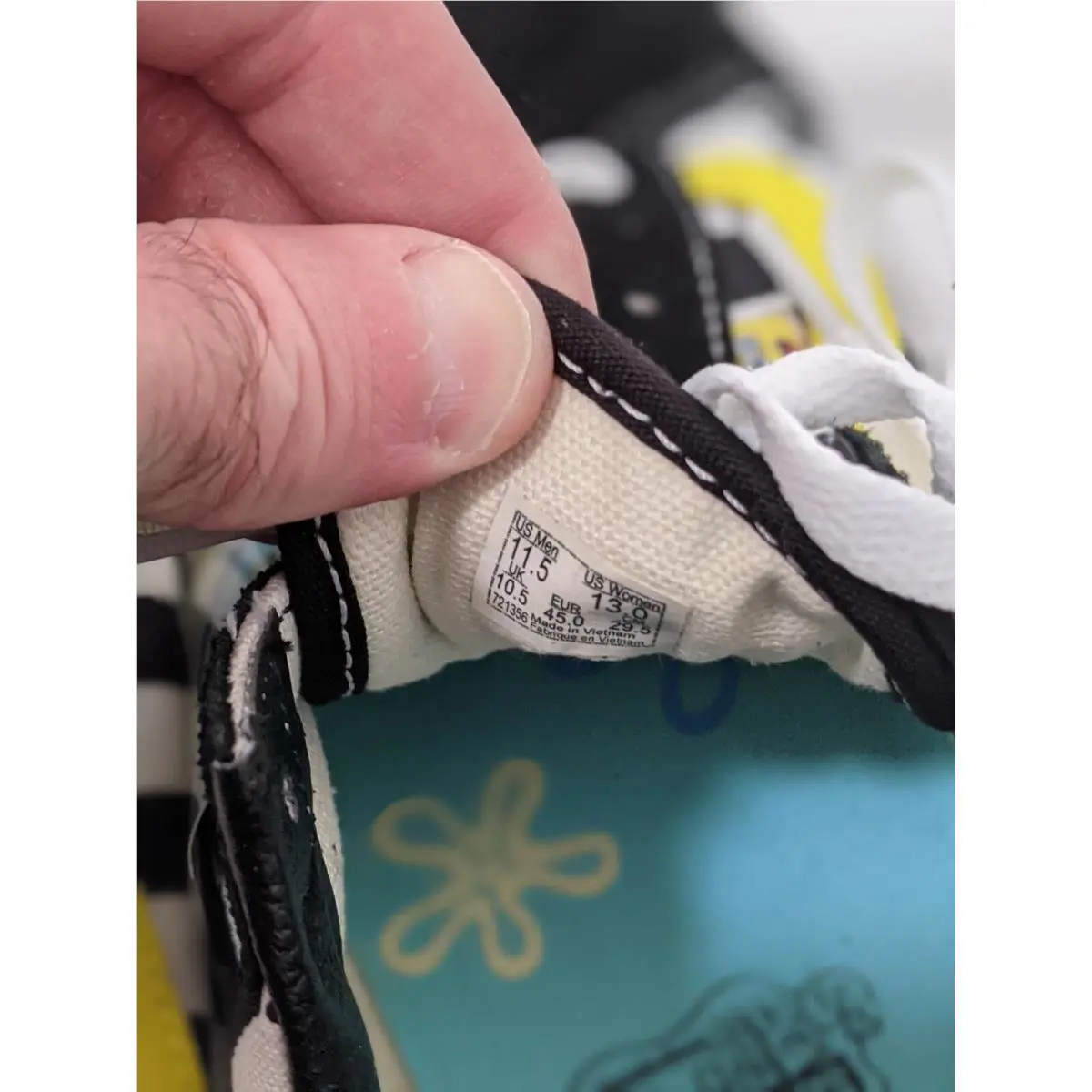 Vans shoes - Vans SpongeBob SquarePants - SpongeBob SquarePants - black/white checkerboard 5
