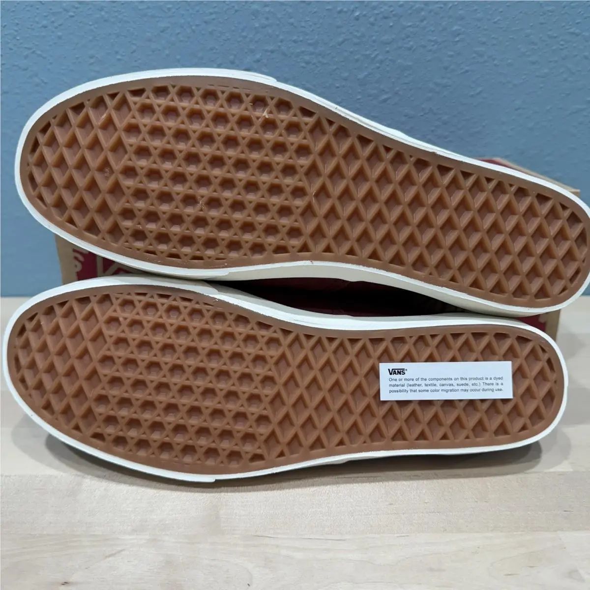 Vans shoes - VANS Authentic Skate - Authentic Skate - VN000D04CHA - Fat Lace Halogen Blue / Burgundy Suede (UPC: 197065597993) 3