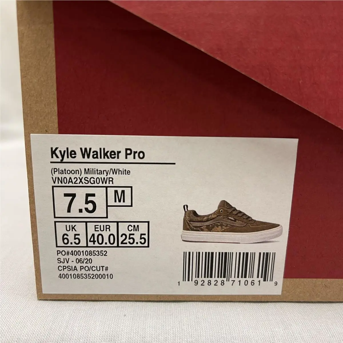 Vans shoes - Kyle Walker Pro - Kyle Walker Pro - Military Camo, Manufacturer: Platoon Military / White 9