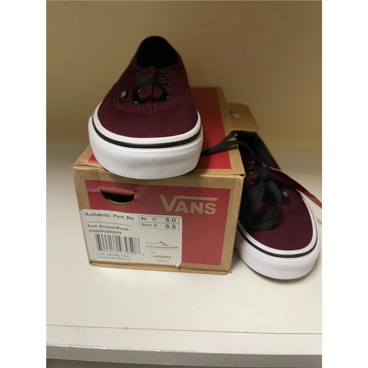 Vans shoes - VANS Authentic VN000QER5U8 - Authentic - VN000QER5U8 - Black (UPC: 700054939508) 4
