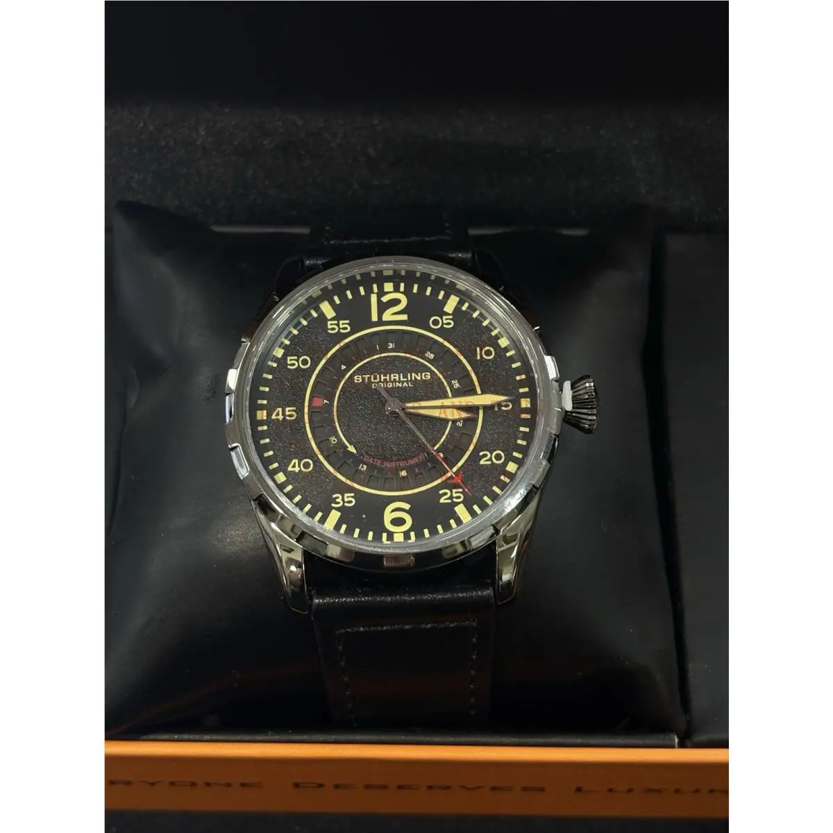 Stuhrling Rogue 455 Aviator Pilot 44mm Watch