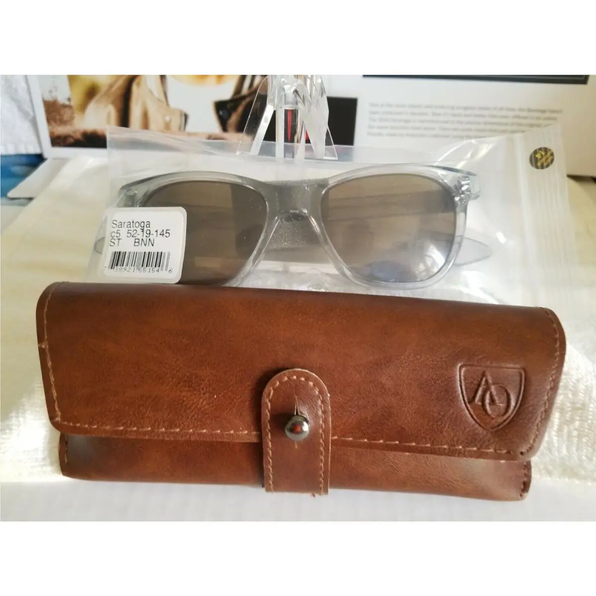 American Optical Saratoga AO Lite Nylon Cosmetan Brown Sunglasses Unisex