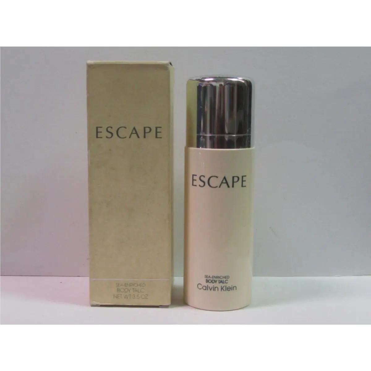 Escape by Calvin Klein For Women 3.5 oz Sea Enriched Body Talc Vintage Rare
