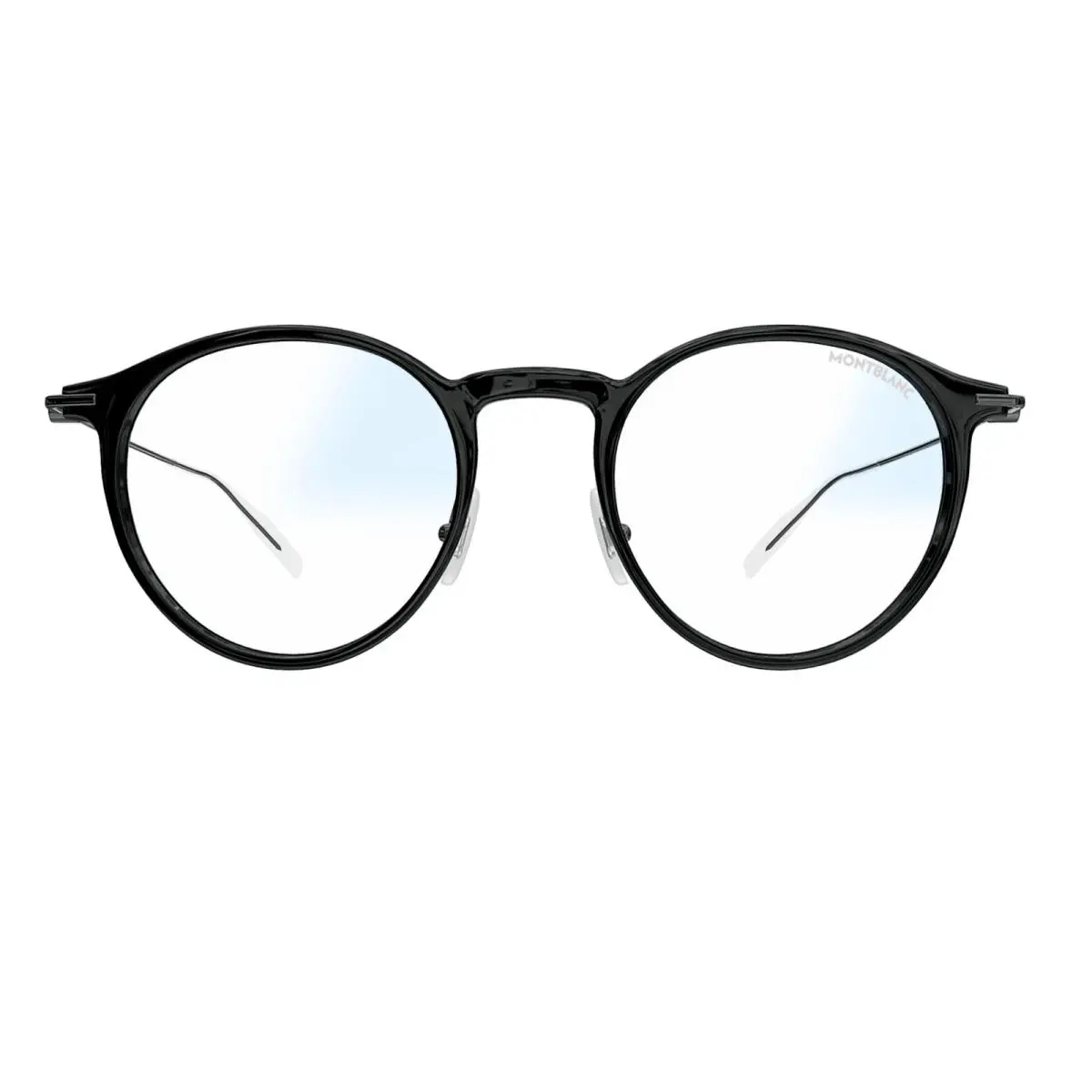Montblanc MB0097S-008 Round Eyewear with Interchangeable Blue Lenses