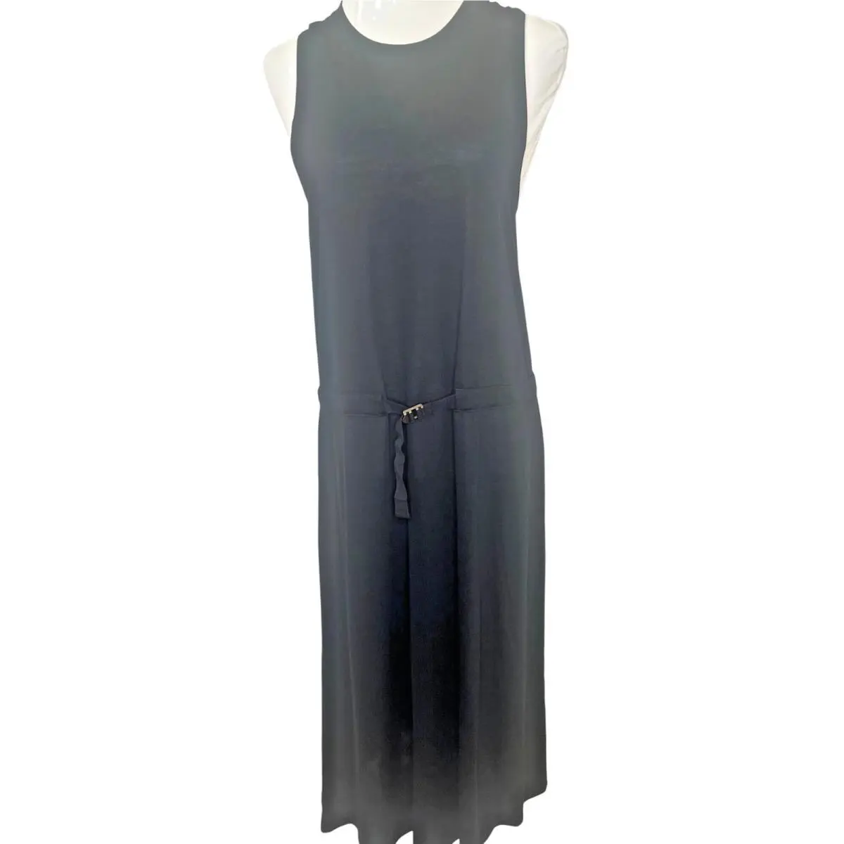 Rag Bone Rower Belted Midi Dress Black Color Size Large Ladies