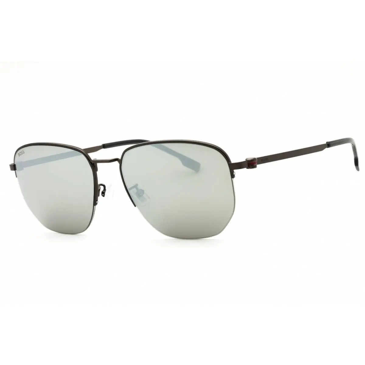 Hugo Boss Men`s Sunglasses Matte Dark Ruthenium Frame Boss 1538/F/SK 0R80 T4