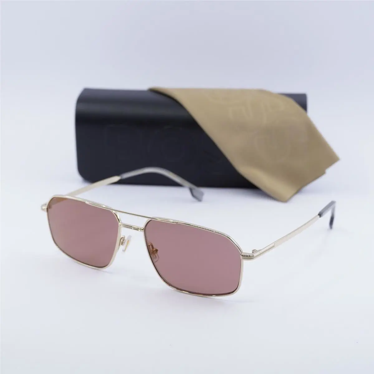 Hugo Boss Boss 1603/S 0J5G 4S Gold/burgundy Mirror 58-16-145 Sunglasses