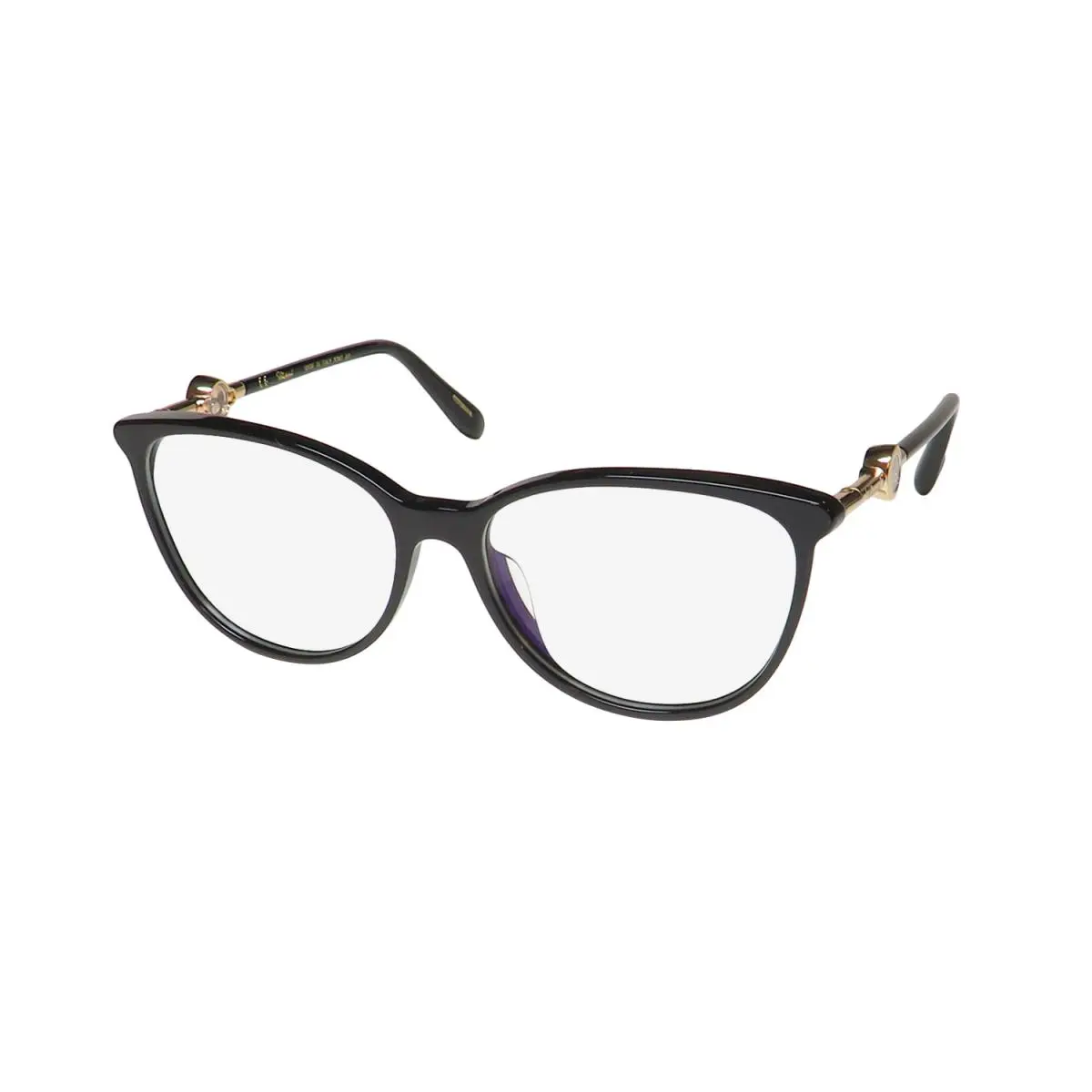 VCH283S Cat Eye Eyeglass Frame/glasses Licensed Designer Product Black by Chopard