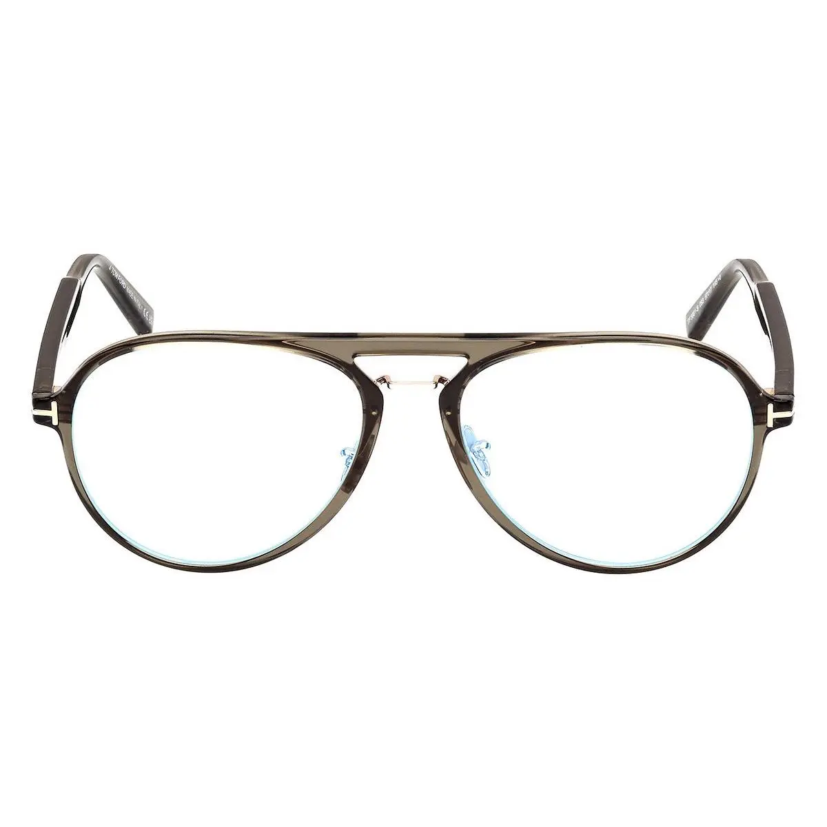Tom Ford FT5981-B Eyeglasses Male Shiny Light Green 57mm