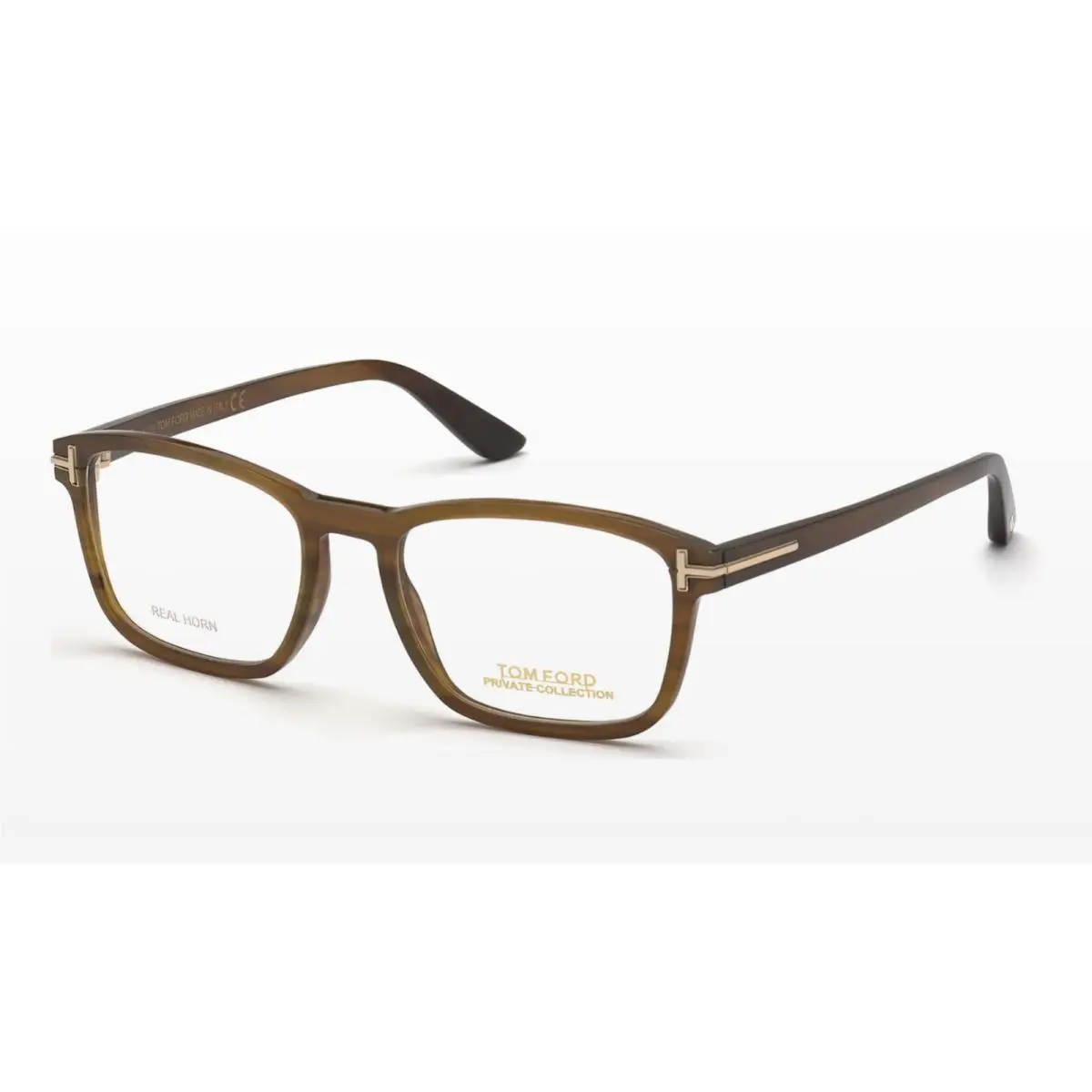 Tom Ford Private Collection Eyeglasses TF 5718-P 064 52-18 145 Real Horn Frames