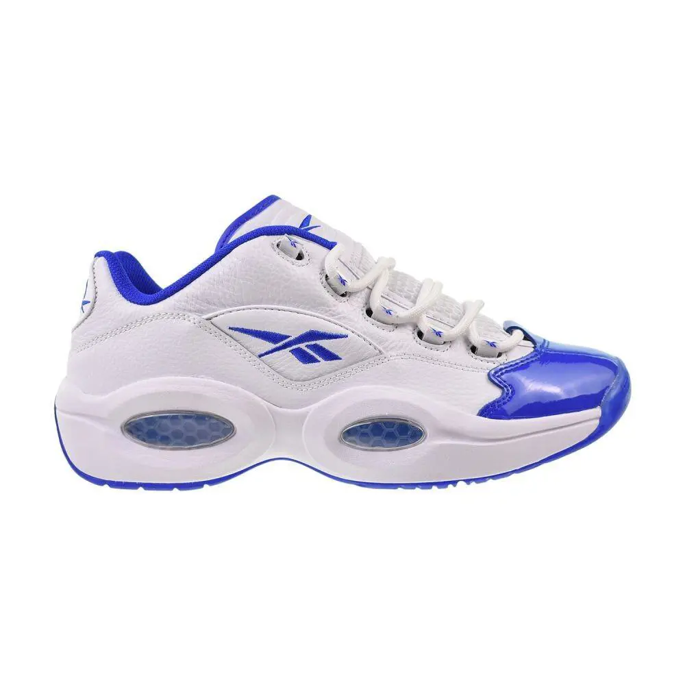 Reebok Question Low Men`s Shoes White/electric Cobalt 100033891 - White/Electric Cobalt/Core Black