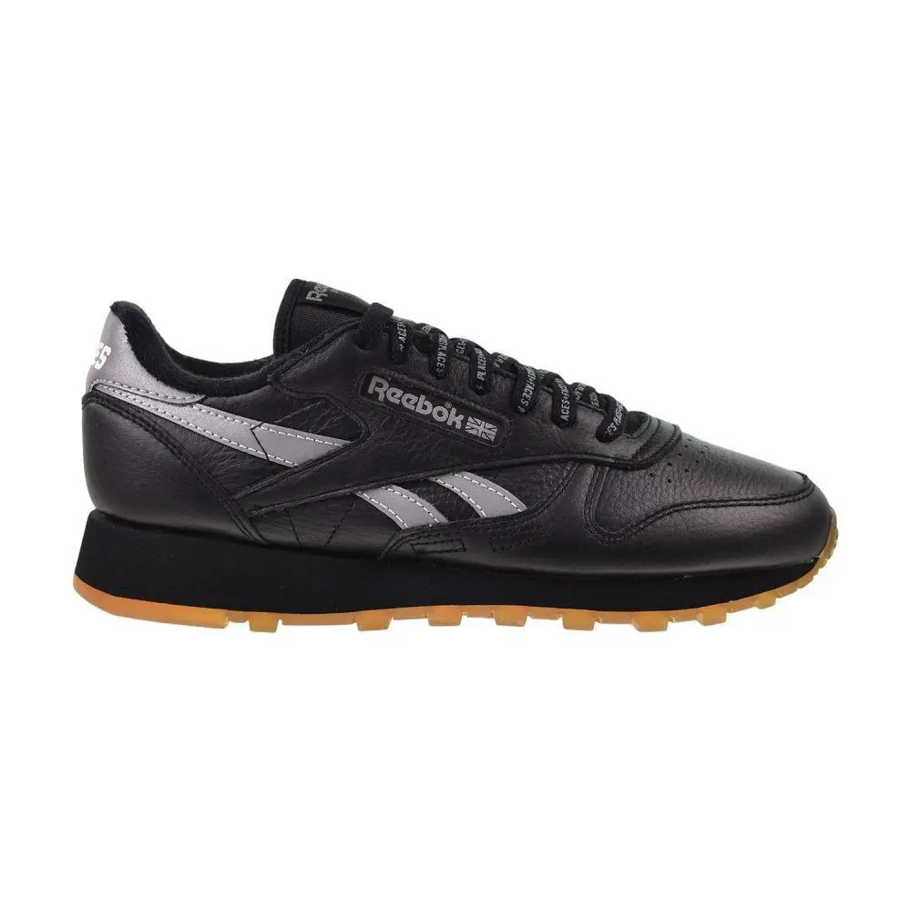 Reebok Classic Leather Places+faces Men`s Shoes Black/silver 100201810