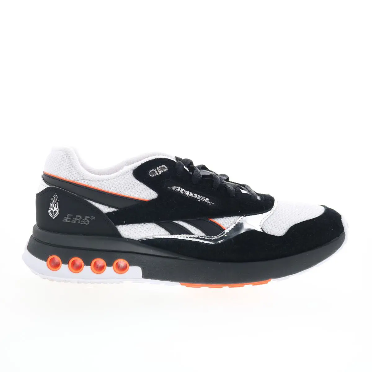 Reebok Ers World Anuel AA Mens White Suede Lace Up Lifestyle Sneakers Shoes - White