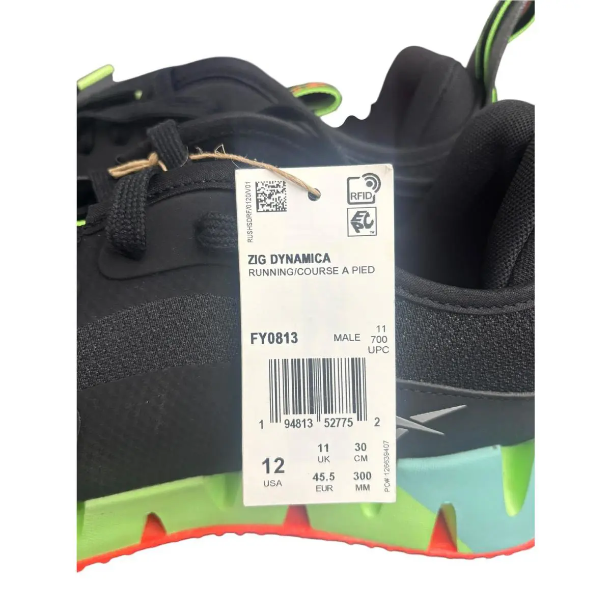 Reebok shoes - FY0813-001 - FY0813-001 - Core Black/Neon Mint/Orange Flare (UPC: 194813527752) 0